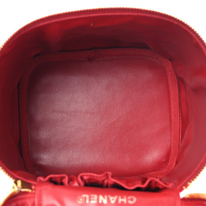 Chanel Caviar Vanity Cosmetic Case Red 5 of 16