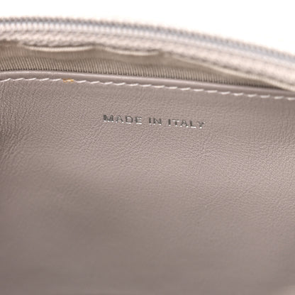 Chanel Caviar Half Moon Wallet On Chain WOC Light Grey 7 of 10