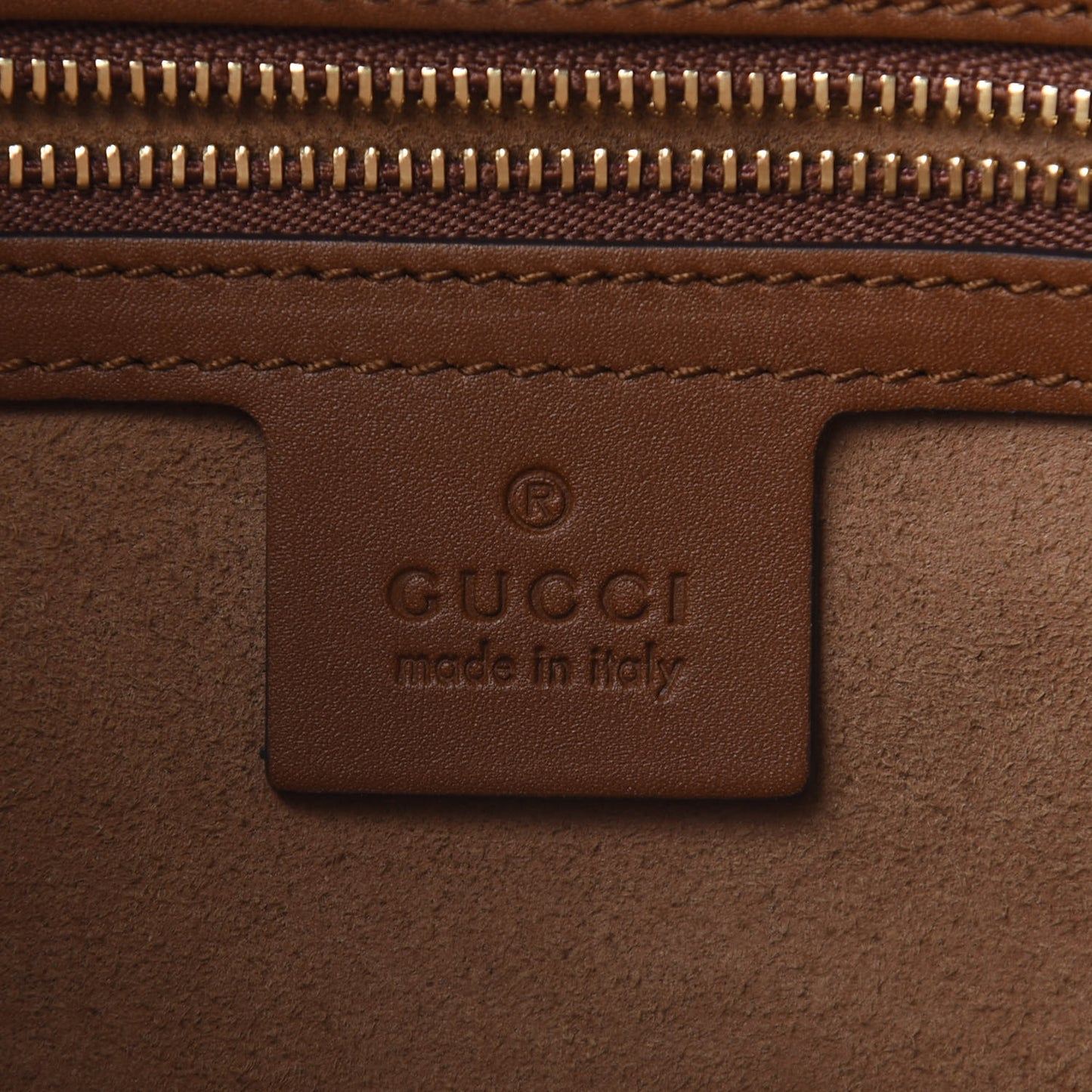 GG Supreme Monogram Medium Padlock Tote Beige Cuir