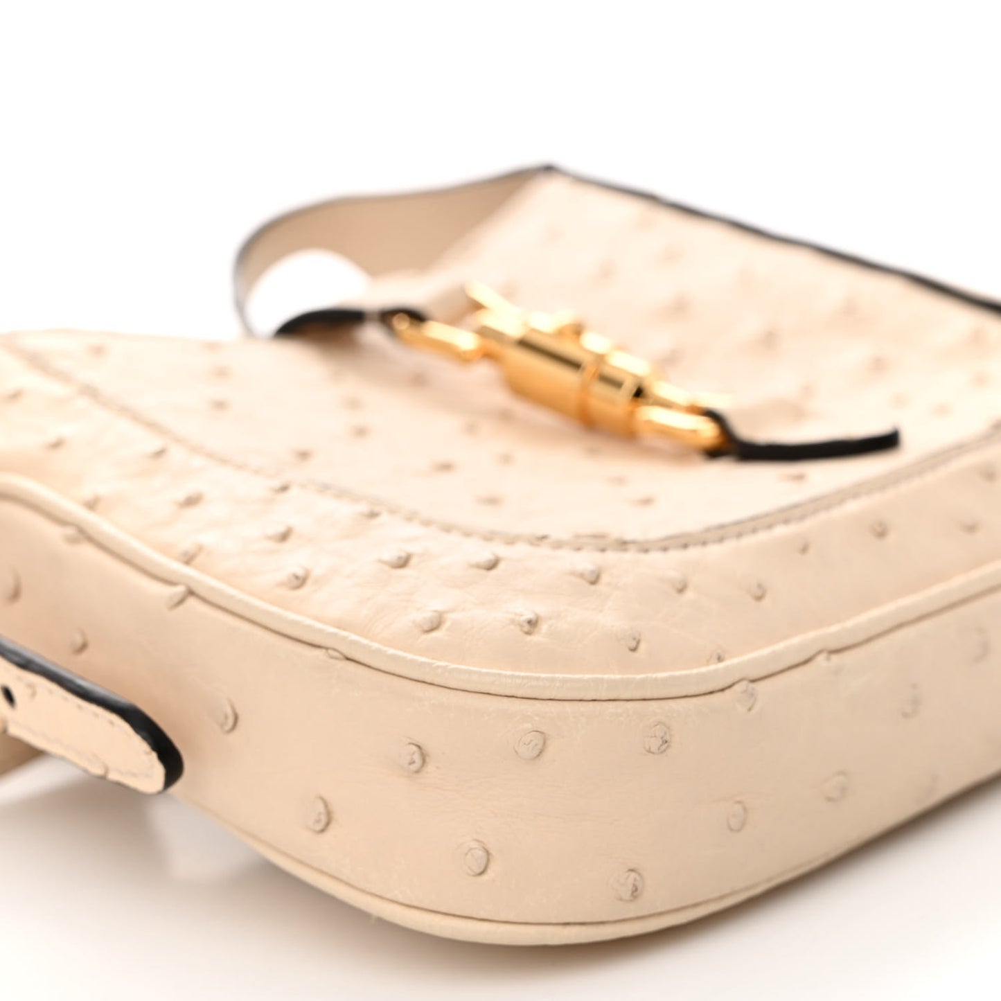 Ostrich Mini Jackie 1961 Hobo Ivoire
