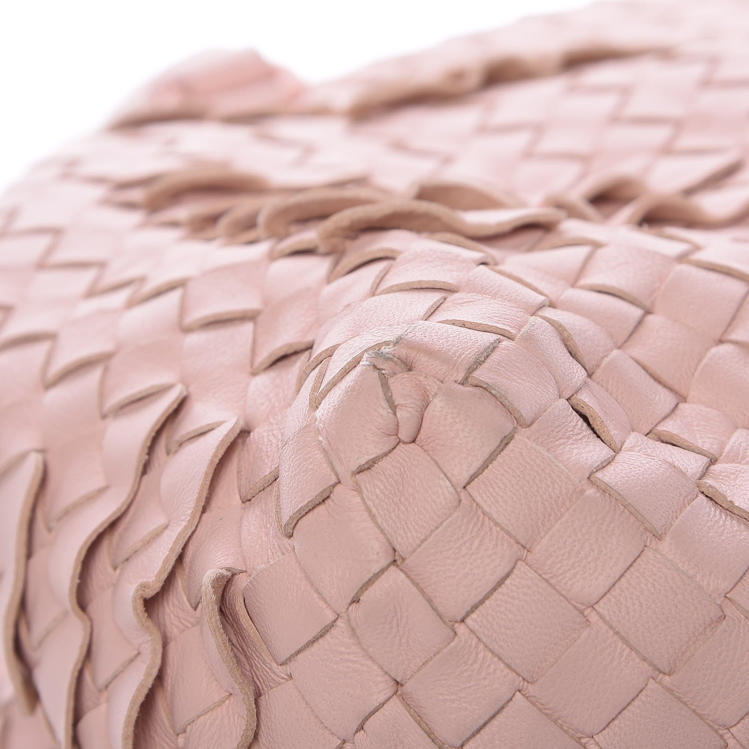 Bottega Veneta Nappa Intrecciato Ruffle Tote Petal Pink 9 of 12