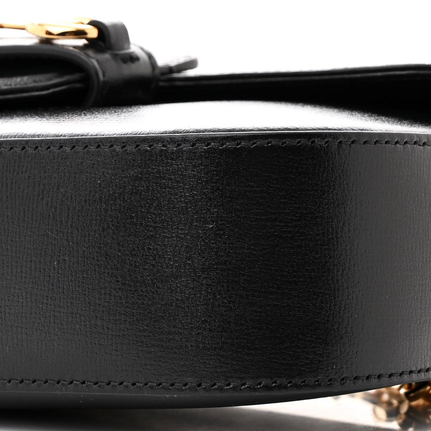 Azalea Calfskin Small Horsebit 1955 Chain Shoulder Bag Black