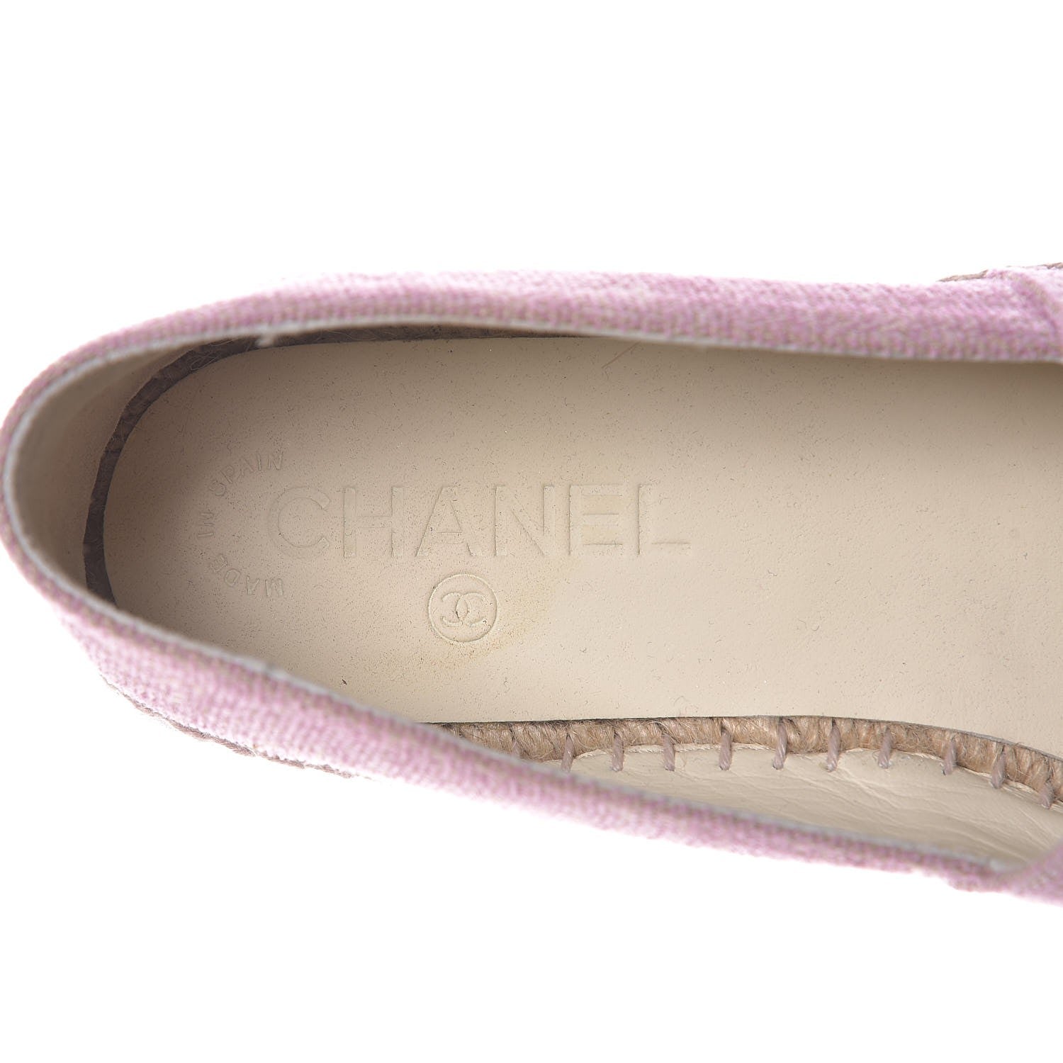 Chanel Toile Sequin CC Espadrilles 39 Pink Dark Pink 9 of 10