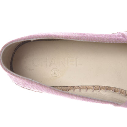Chanel Toile Sequin CC Espadrilles 39 Pink Dark Pink 9 of 10