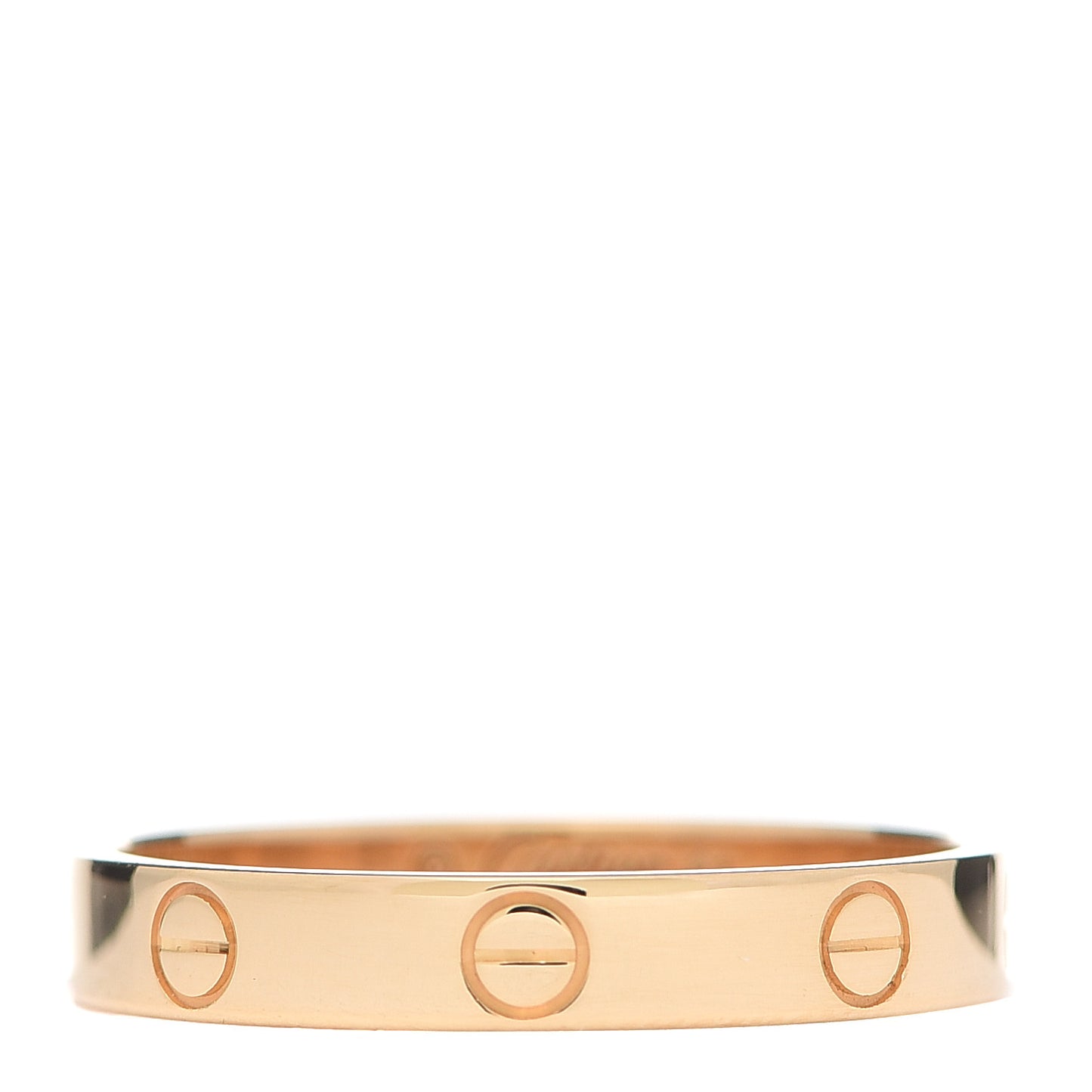 18K Yellow Gold 3.5mm LOVE Wedding Band Ring 61 9.5