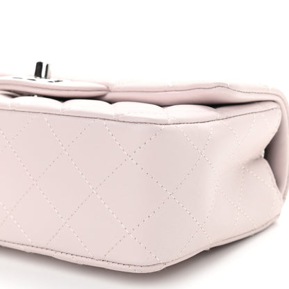 Chanel Lambskin Quilted Mini Rectangular Flap Light Purple 10 of 11