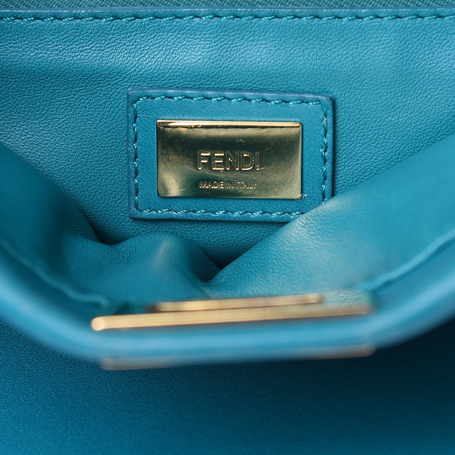 Fendi Nappa Mini Peekaboo Iconic Satchel Lago 7 of 18