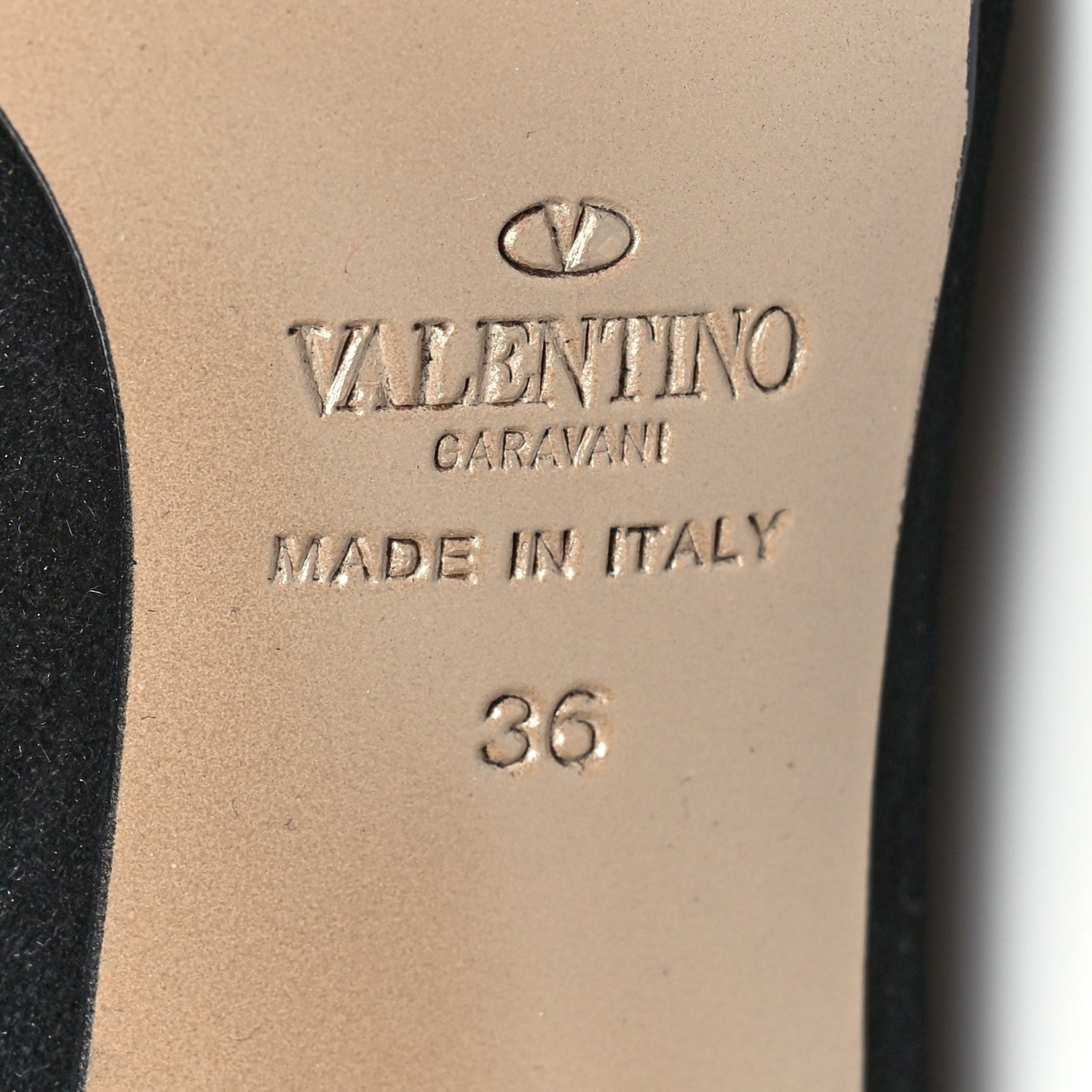 Valentino Garavani Suede Stretch Knee Boots 36 Black 6 of 7