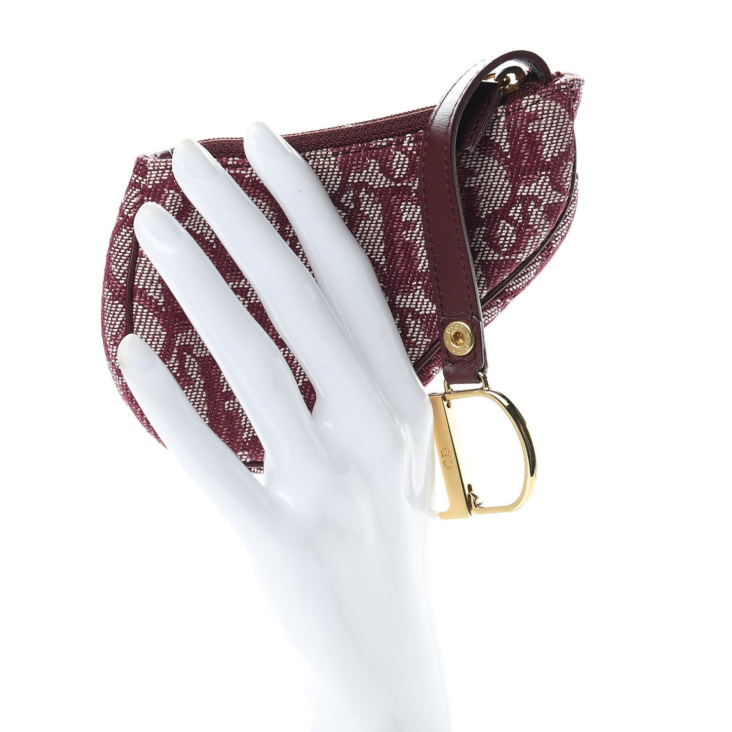 Monogram Saddle Coin Purse Red