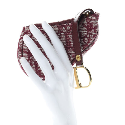 Christian Dior Monogram Saddle Coin Purse Red 2 of 8