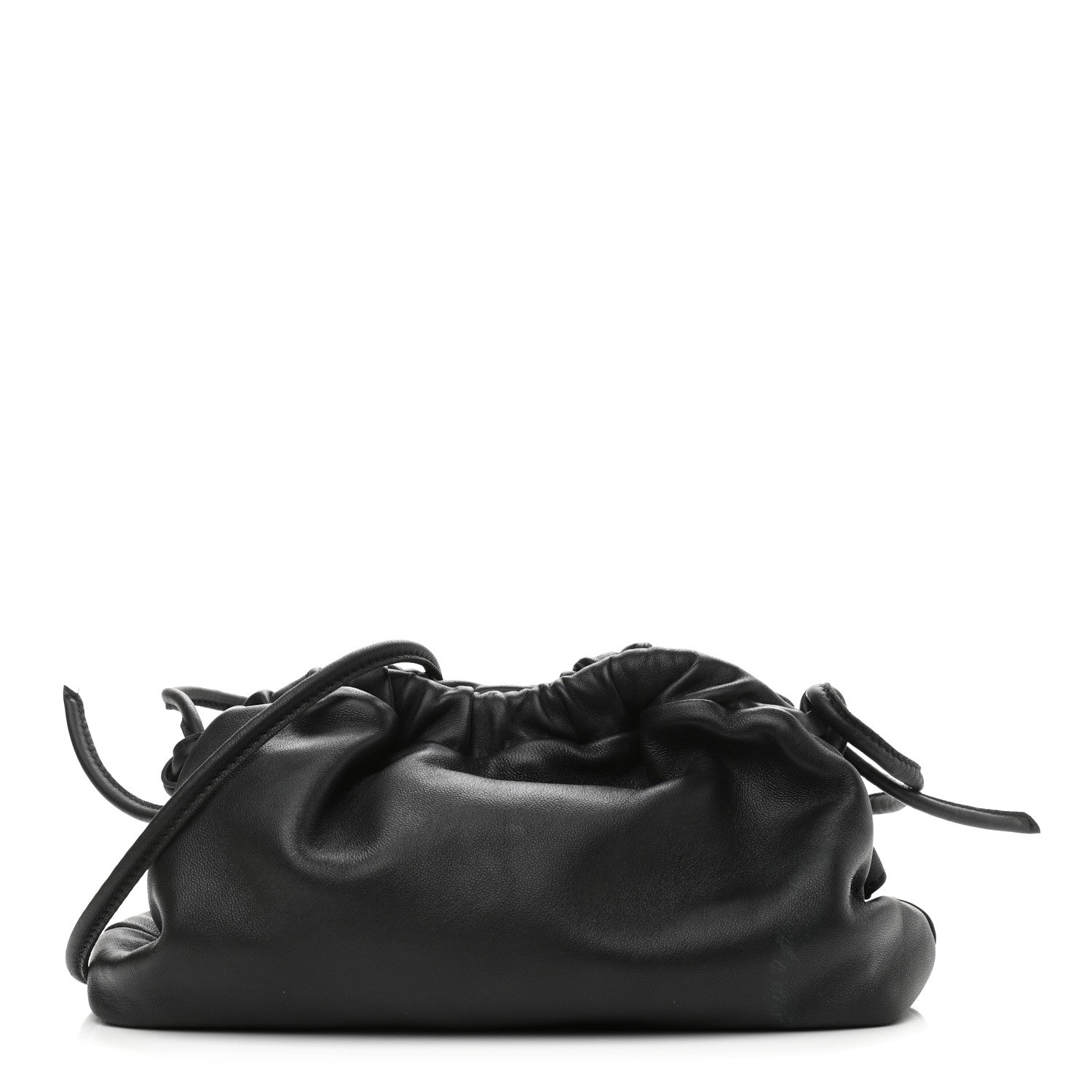 Mansur Gavriel Lambskin Mini Cloud Clutch Black Flamma 1 of 10