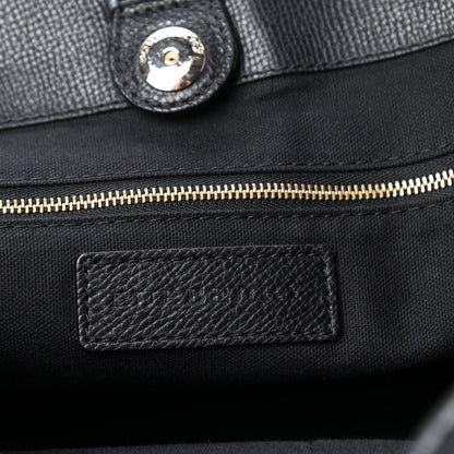 Burberry Grainy Calfskin House Check Small Canterbury Black 6 of 9