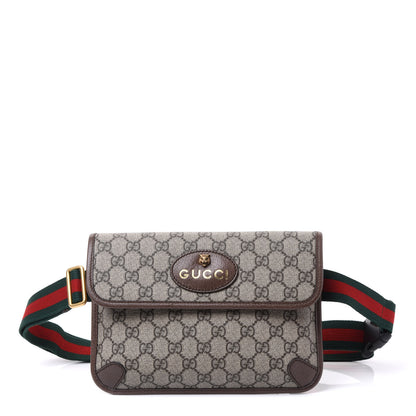 Gucci GG Supreme Monogram Neo Vintage Web Belt Bag Brown 1 of 9