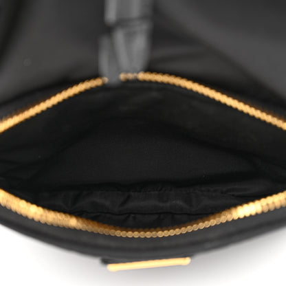 Prada Saffiano Tessuto Nylon Mini Bucket Crossbody Bag Black 6 of 12