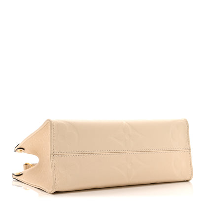 Louis Vuitton Empreinte Monogram Giant Onthego PM Cream Beige 4 of 9