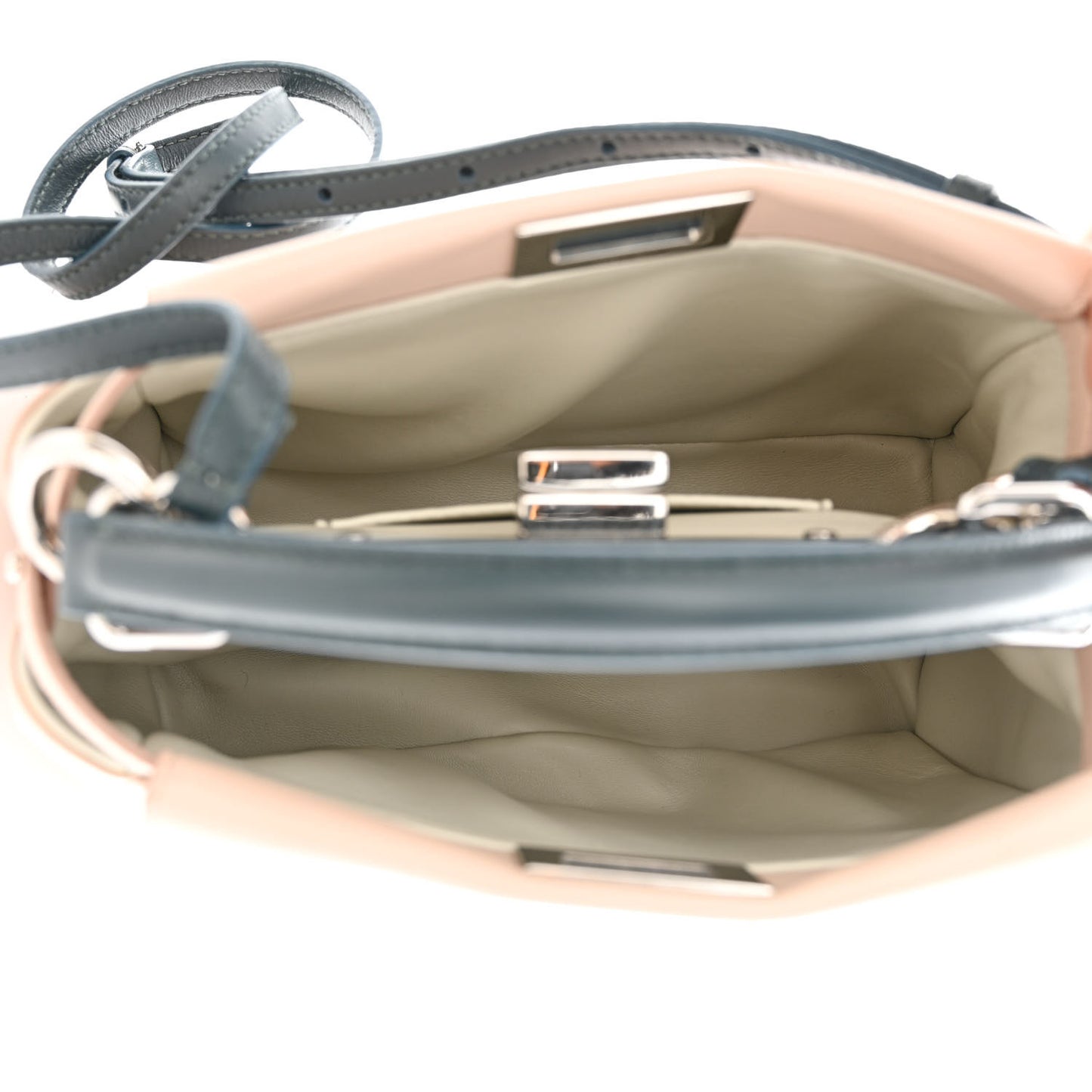 Nappa Colorblock Mini Peekaboo Iconic Satchel Soap Amazzonia Opal