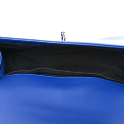 Chanel Patent Calfskin Quilted New Medium Plexiglass Boy Flap Blue 5 of 9