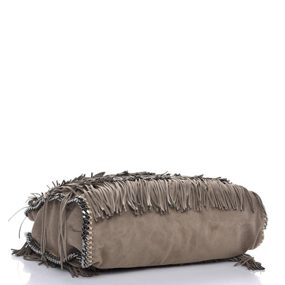 Stella McCartney Eco Suede Fringe Big Falabella Tote Taupe 4 of 9