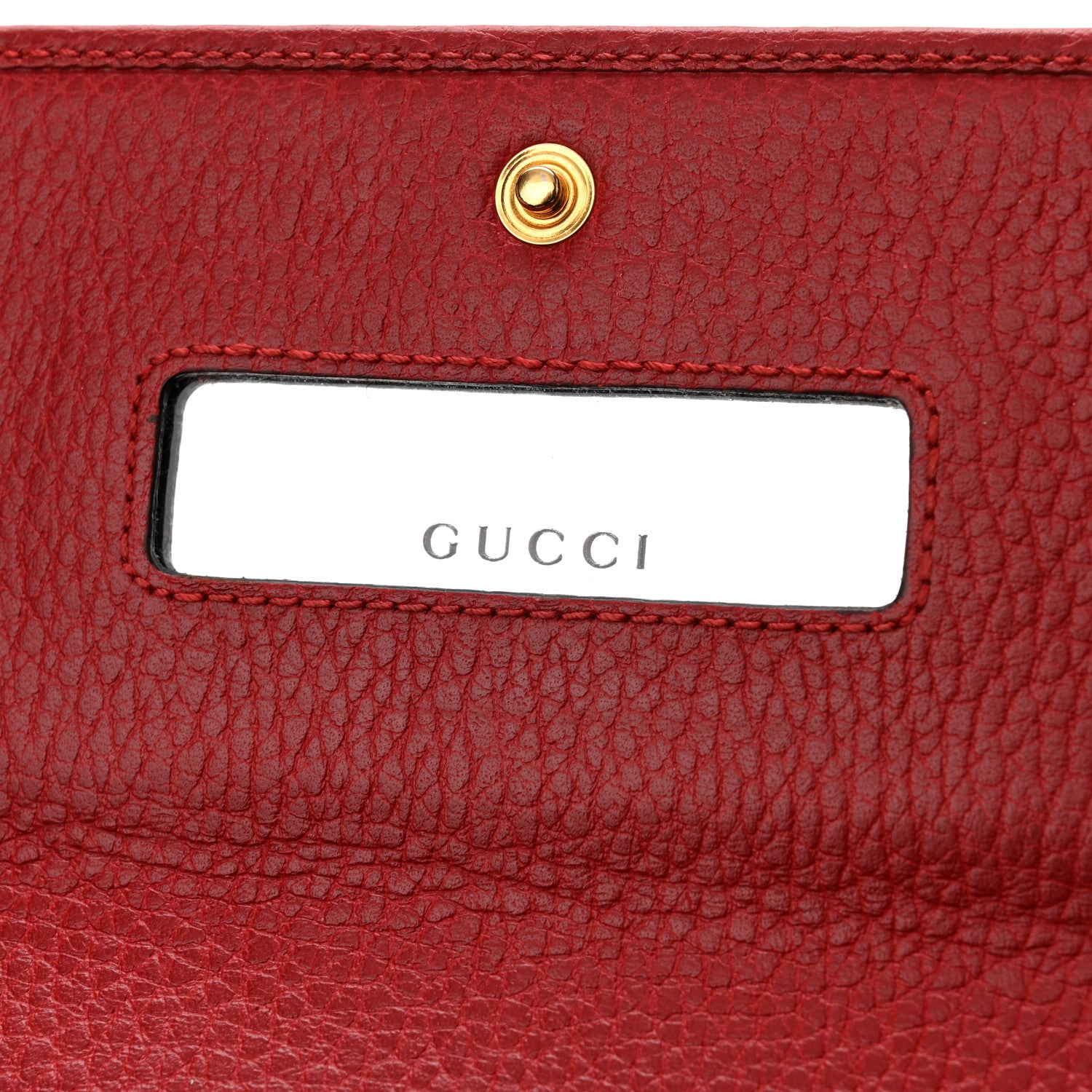 Gucci Dollar Calfskin Petite GG Marmont Wallet Chain Bag Hibiscus Red 6 of 13