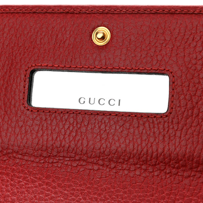 Gucci Dollar Calfskin Petite GG Marmont Wallet Chain Bag Hibiscus Red 6 of 13