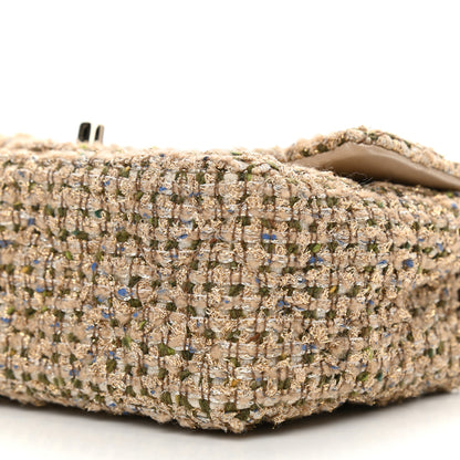 Chanel Tweed Quilted Mini Rectangular Flap Beige 10 of 11