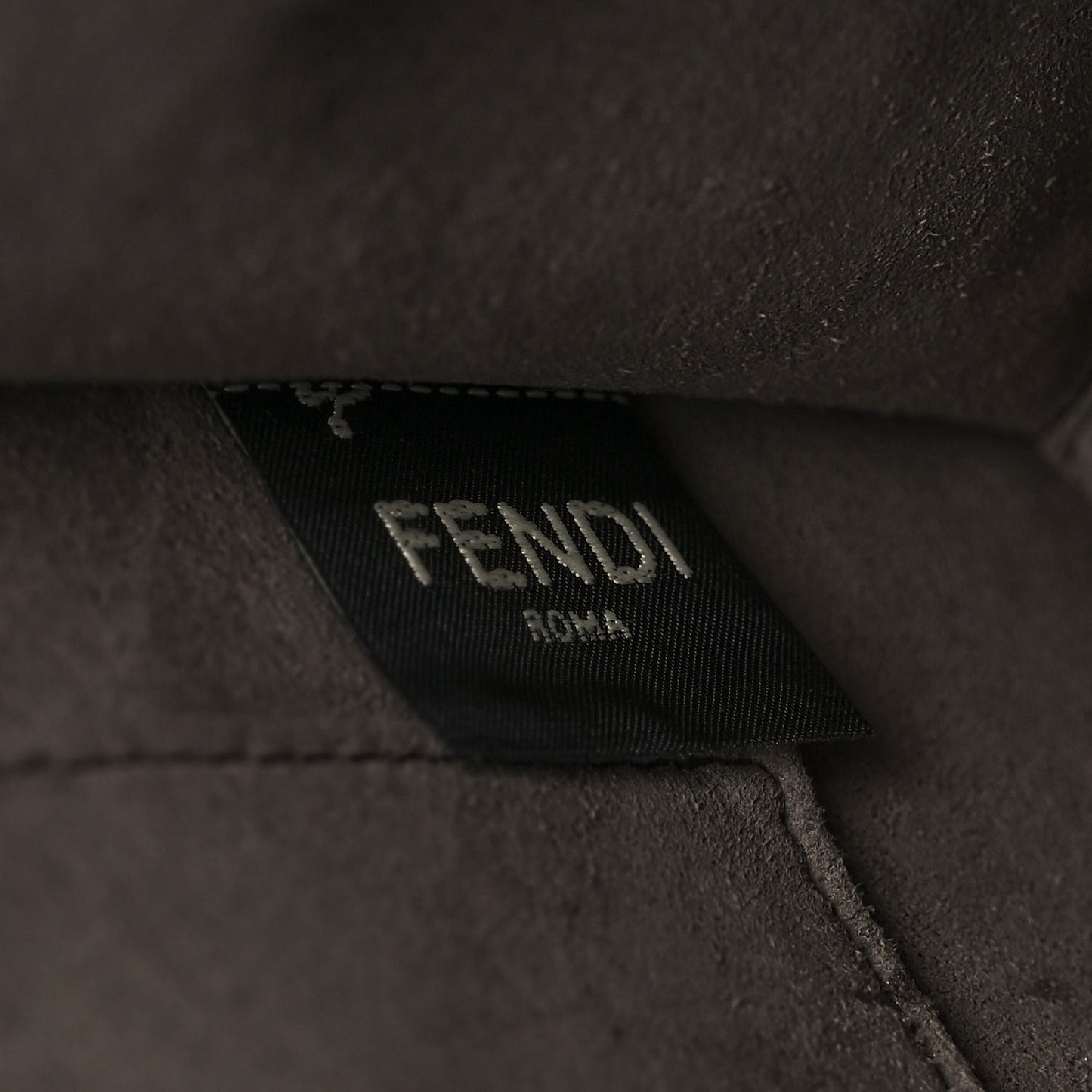 Vitello Century F is Fendi Bi-Color FF 1974 Embossed Kan I Shoulder Bag Maya Black