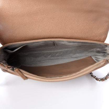 Chanel Caviar Half Moon Wallet On Chain WOC Dark Beige 5 of 10