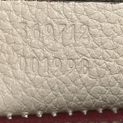 Gucci Grainy Calfskin Small Zumi Top Handle Bag Mystic White 7 of 10