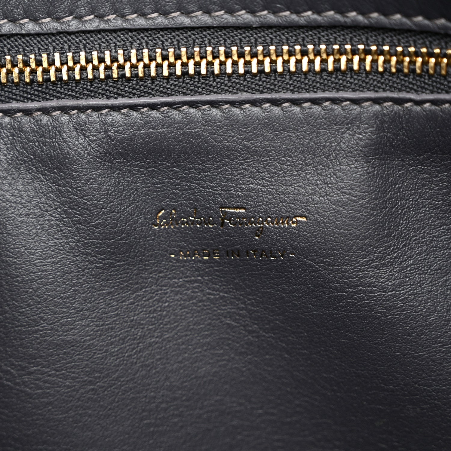 Salvatore Ferragamo Calfskin Fiona Hobo Grey 6 of 10