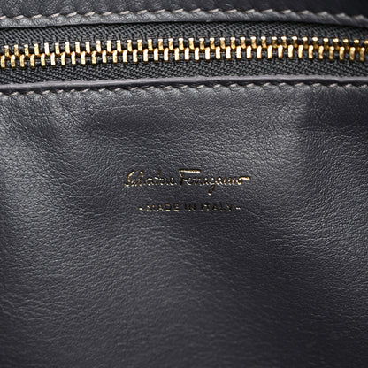 Salvatore Ferragamo Calfskin Fiona Hobo Grey 6 of 10
