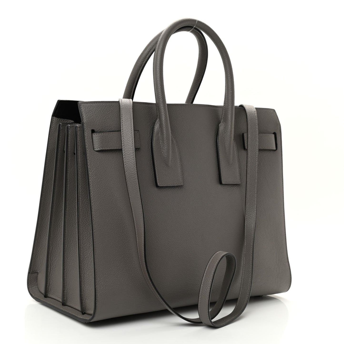 Grained Calfskin Small Sac De Jour Fog