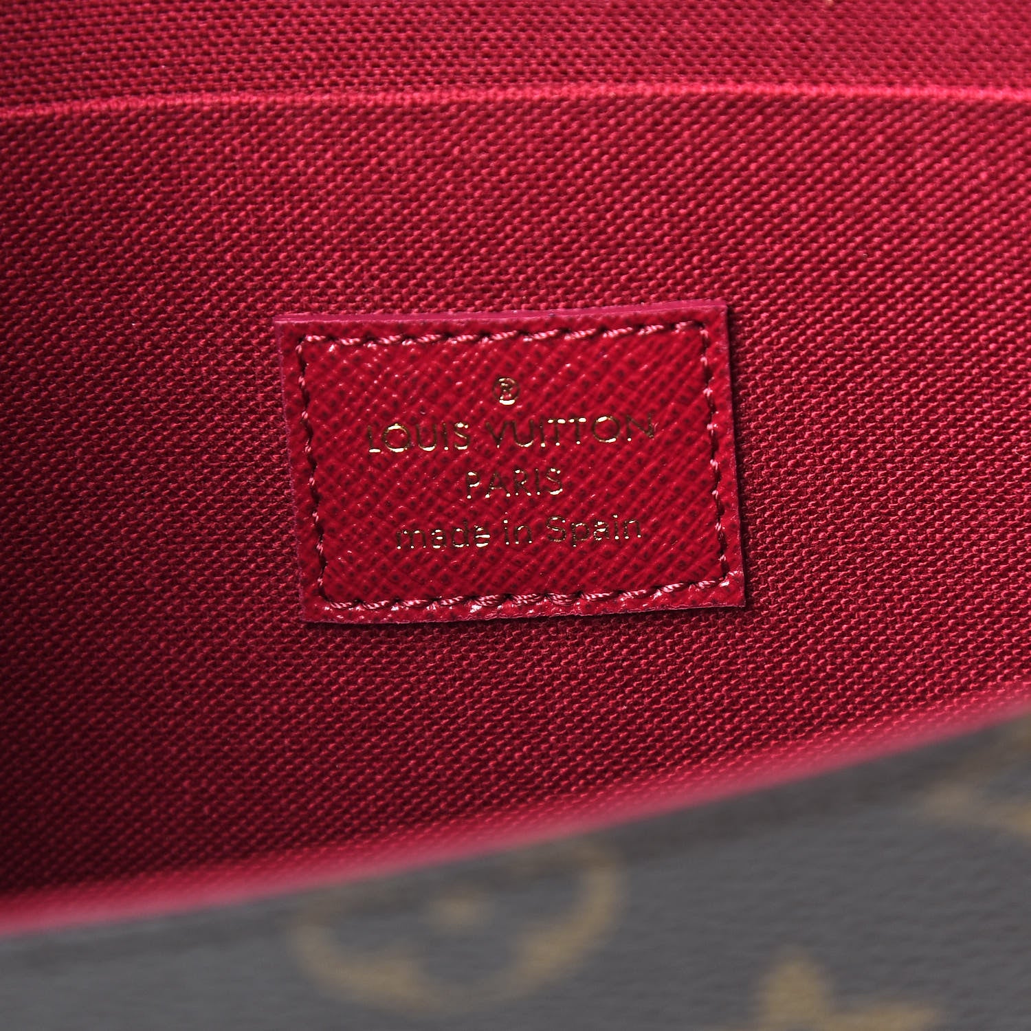 Louis Vuitton Monogram Pochette Felicie Chain Wallet Fuchsia 6 of 10