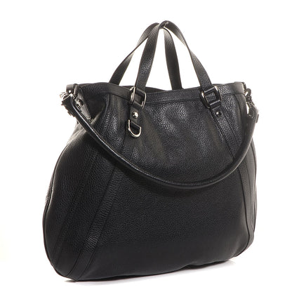 Gucci Leather Medium Convertible Abbey Tote Black 3 of 7