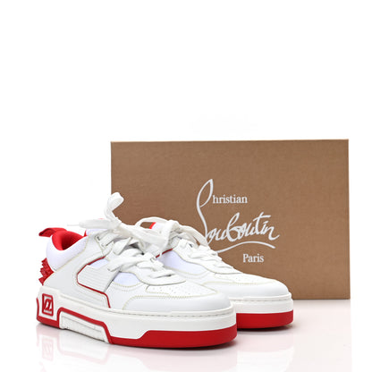 Christian Louboutin Calfskin Suede Nappa Mens Astroloubi Basketball Sneakers 42.5 White Red 7 of 7