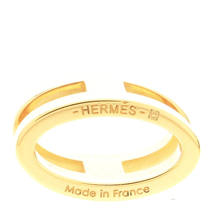 Hermes Lacquered Gold Pop H Pendant Marron Glace 3 of 4