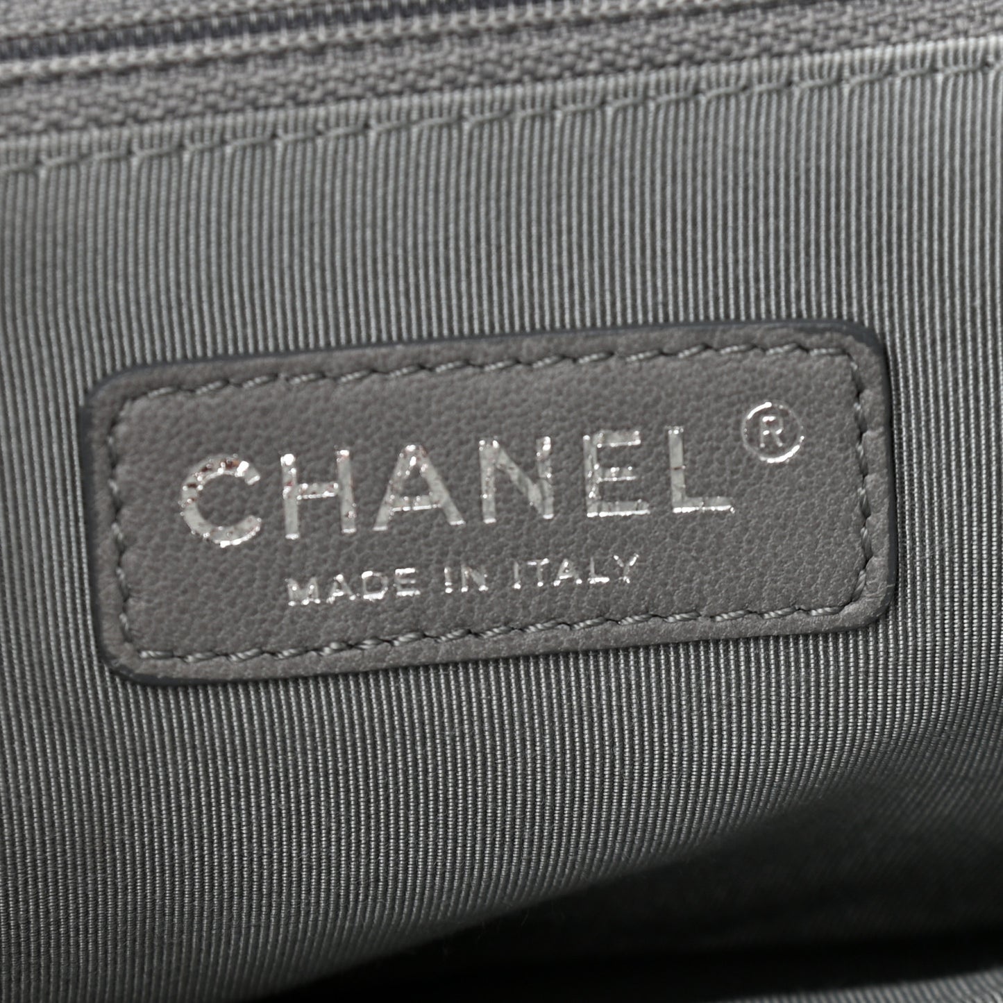 Nylon Quilted Tweed Stitch Bubble Accordion Flap Grey