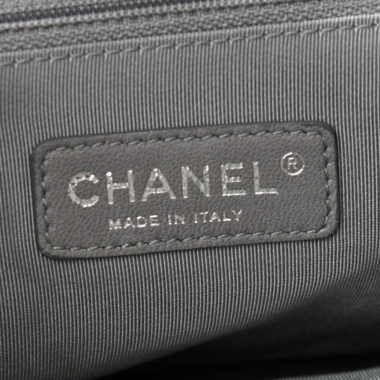 Chanel Nylon Quilted Tweed Stitch Bubble Accordion Flap Grey 6 of 10