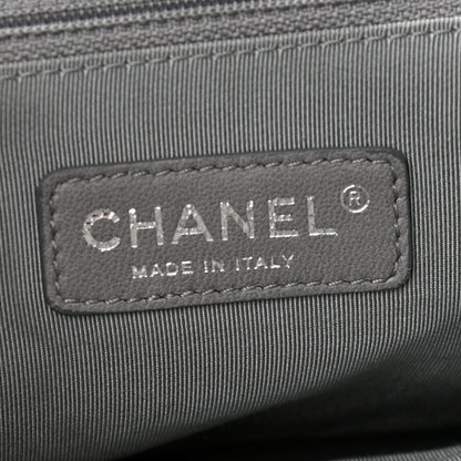 Chanel Nylon Quilted Tweed Stitch Bubble Accordion Flap Grey 6 of 10