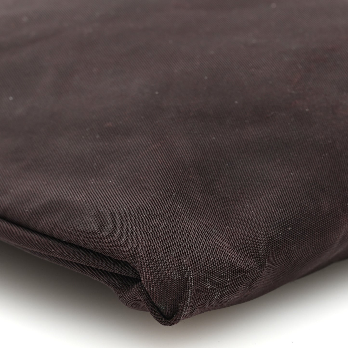 Tessuto Nylon Small Flat Messenger Bag Brown