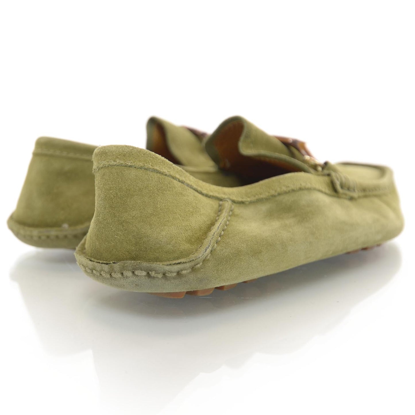 Suede Horsebit Driver Loafers 10
