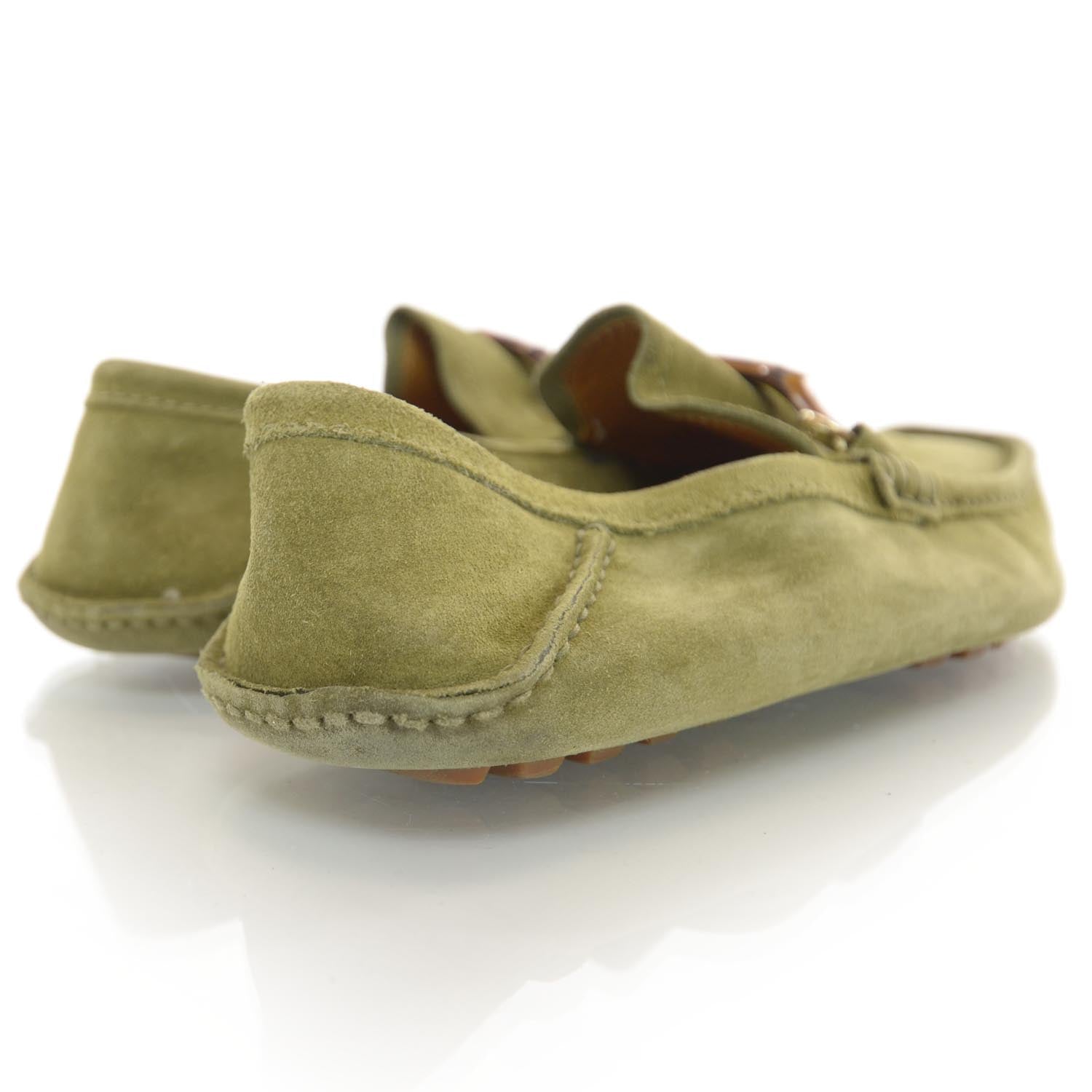 Gucci Suede Horsebit Driver Loafers 10 3 of 6