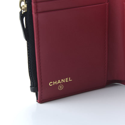 Chanel Lambskin Quilted 19 Small Flap Wallet Black 8 of 11