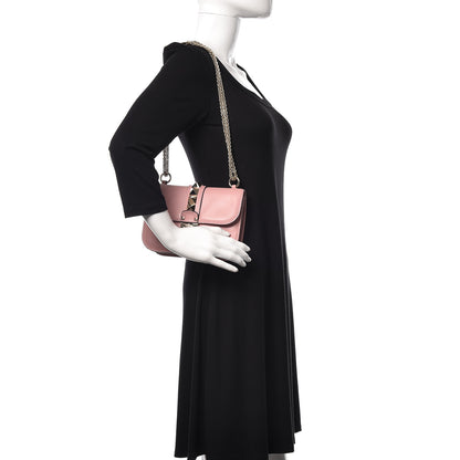 Valentino Garavani Vitello Small Glam Lock Rockstud Flap Pop Gardenia 2 of 8