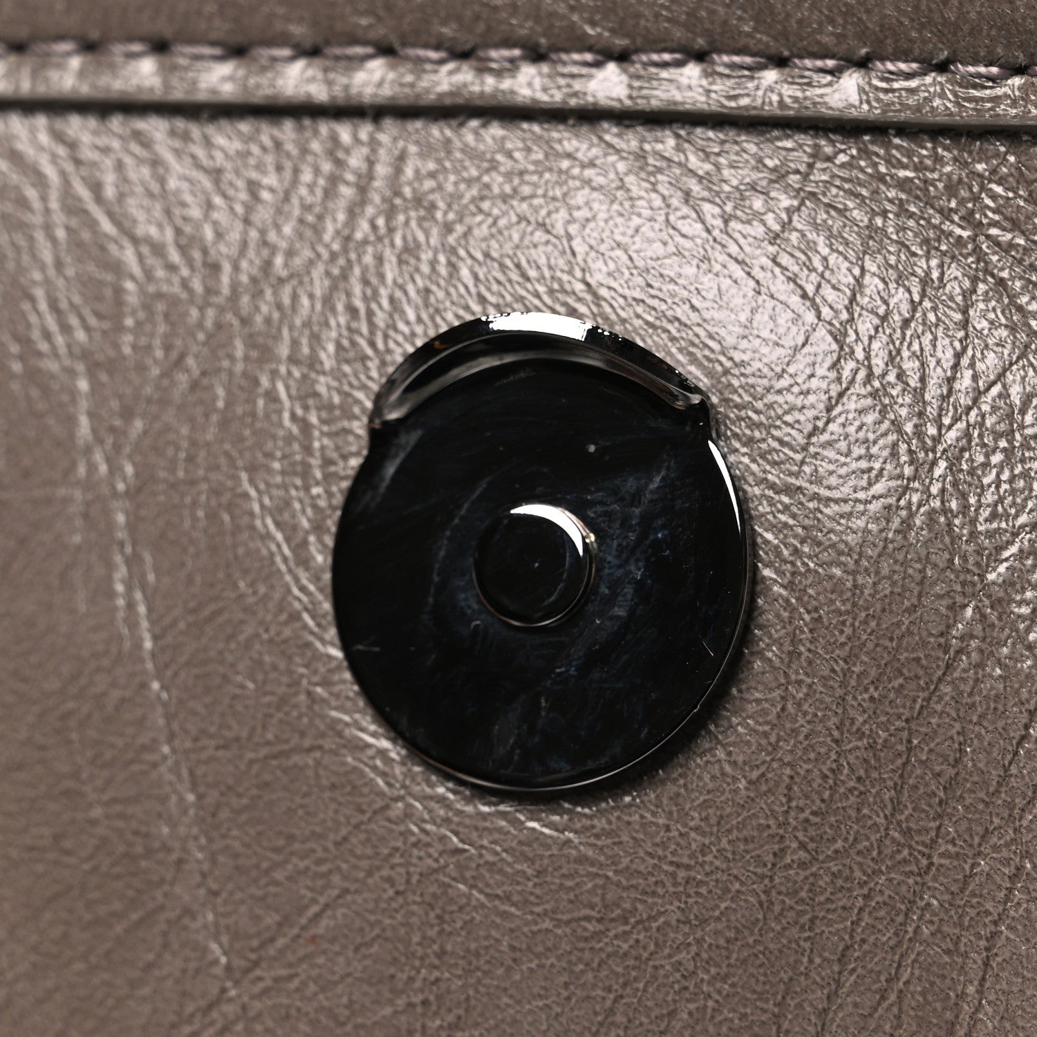 Saint Laurent Crinkled Calfskin Matelasse Monogram Medium Niki Chain Satchel Greyish Brown 10 of 10