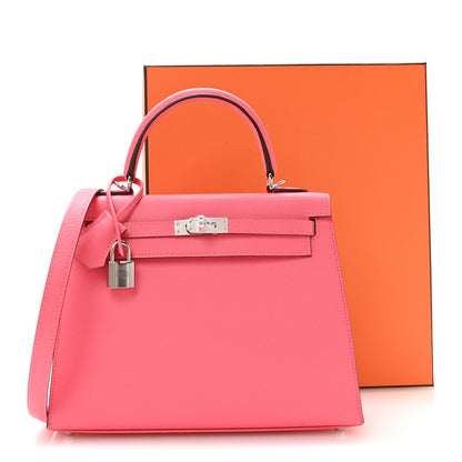 Hermes Epsom Kelly Sellier 25 Rose Azalee 10 of 10