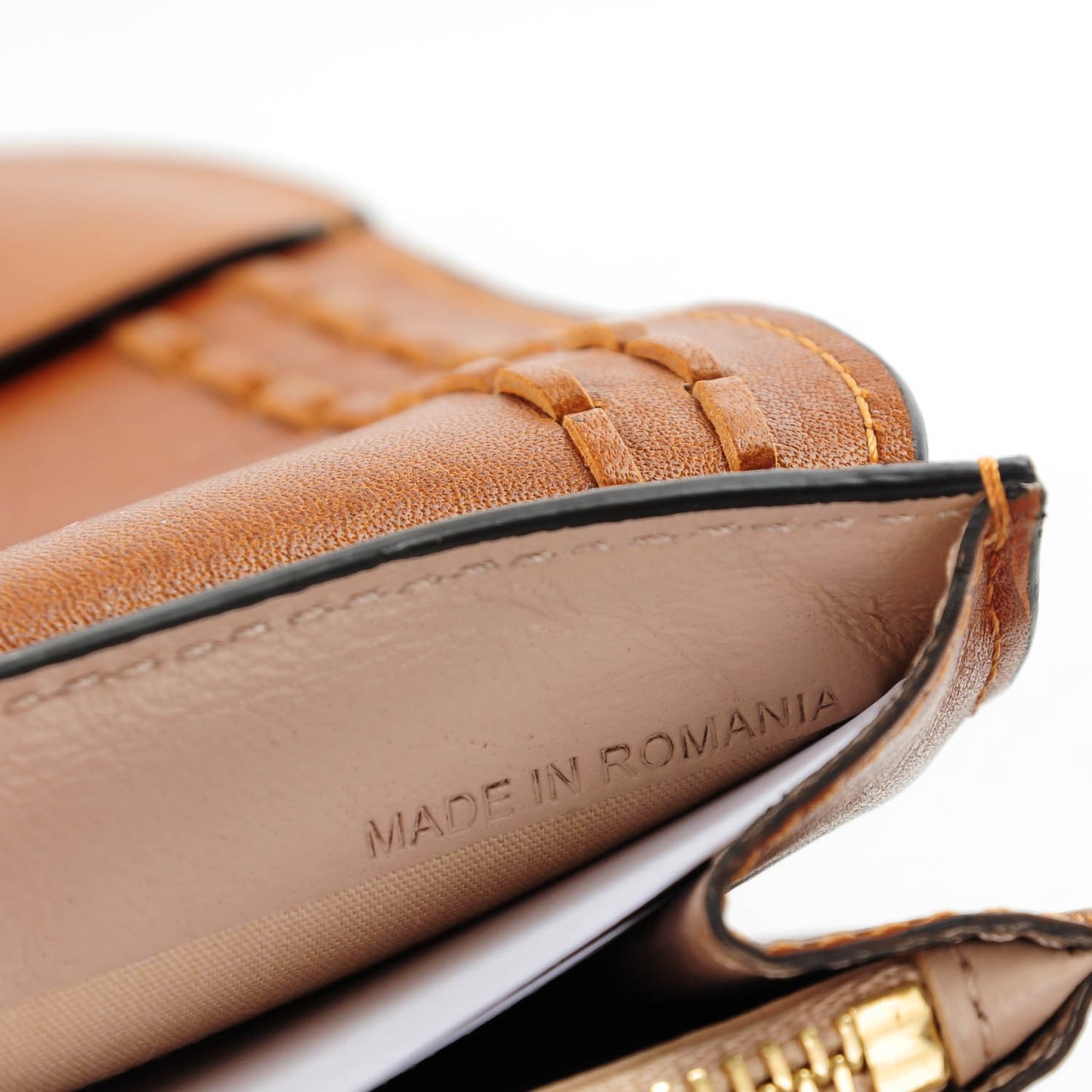 Calfskin Hudson Long Wallet Caramel