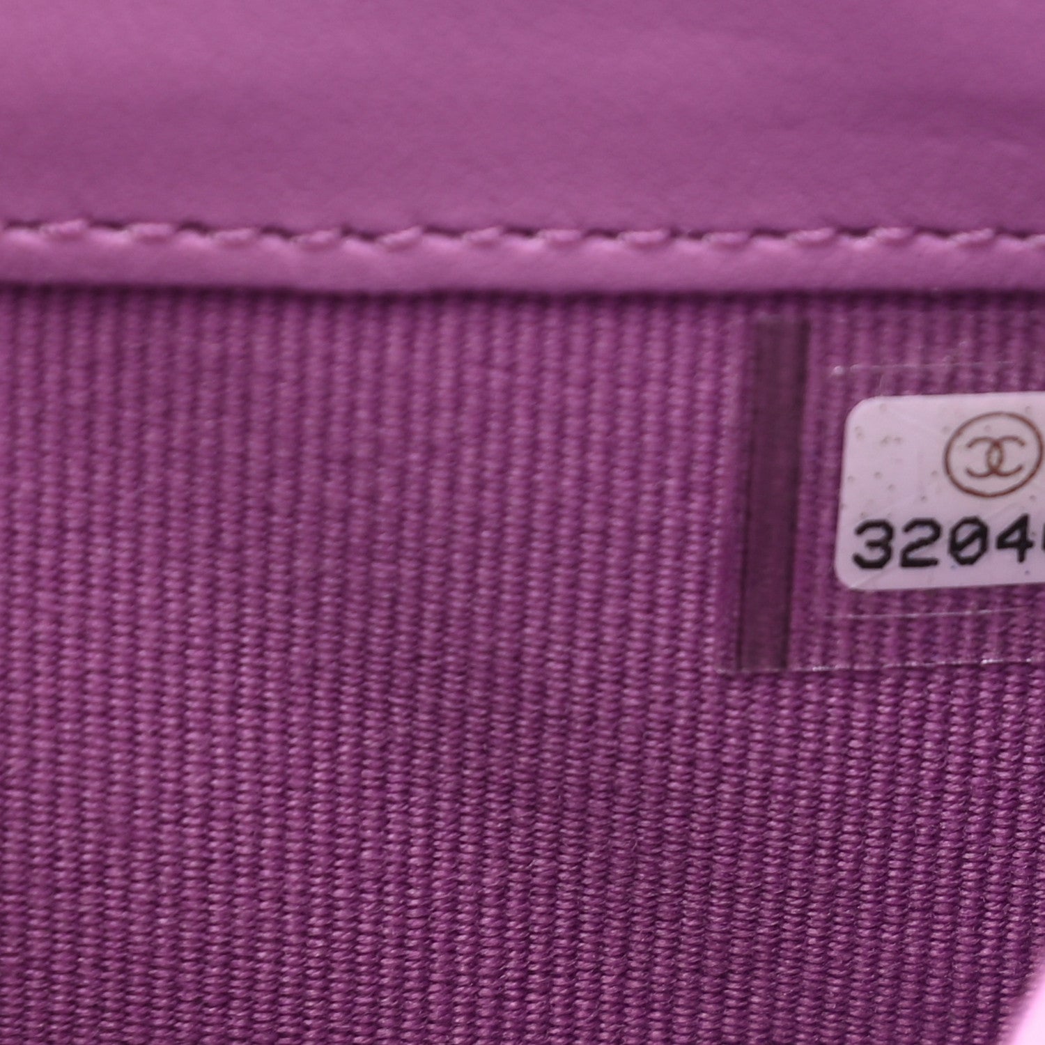 Chanel Caviar Quilted Large Flap Wallet Purple 8 of 9