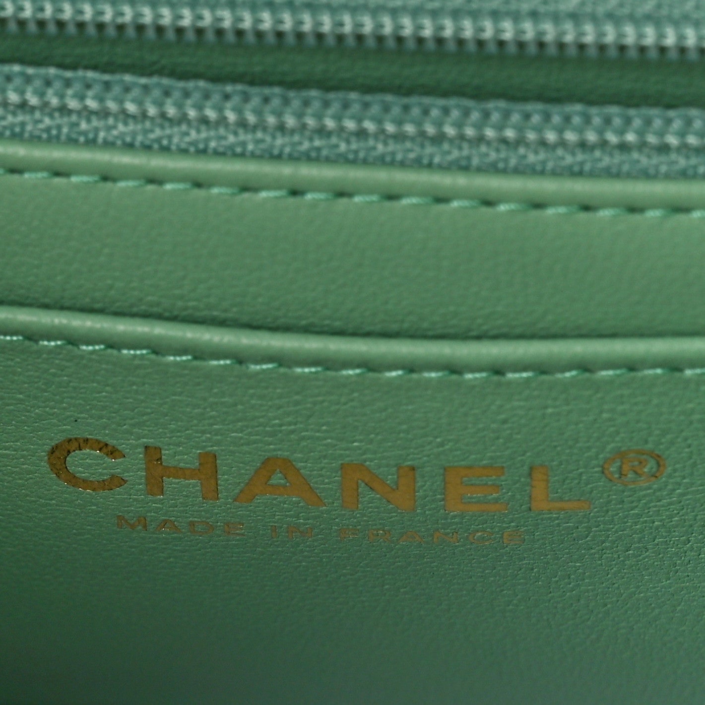 Chanel Lambskin Quilted Mini Top Handle Rectangular Flap Lilac Light Green 6 of 10