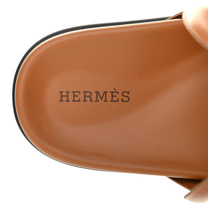 Hermes Nappa Extra Sandals 36.5 Gold 6 of 8