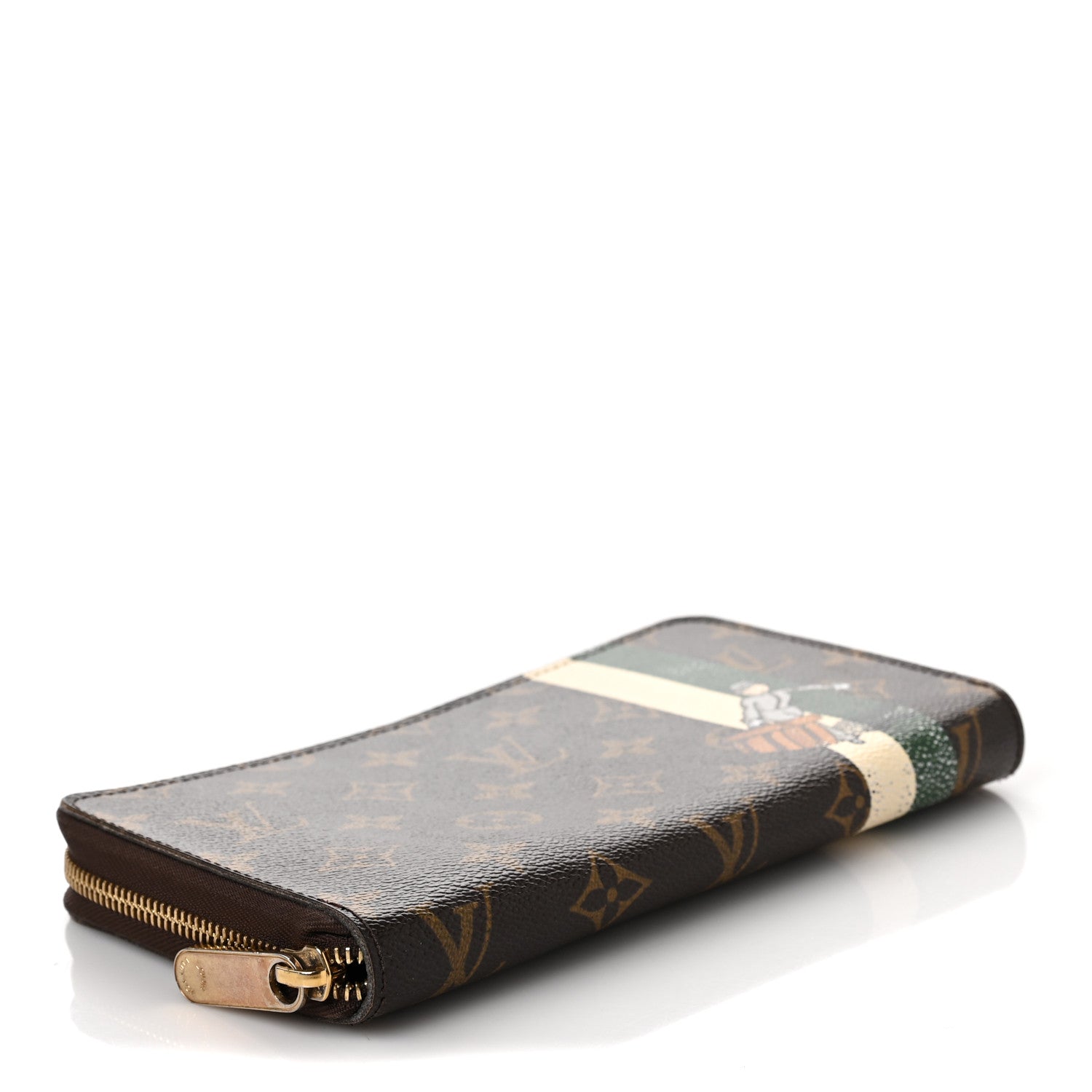 Louis Vuitton Monogram Groom Zippy Organizer Wallet Green 4 of 7